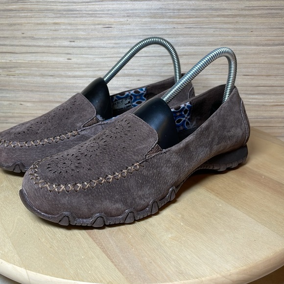 Skechers Women's Size 7 Expressway Suede chocolate Slip On Loafer - Picture 4 of 10